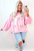 Load image into Gallery viewer, Pink Bow Sweatshirt