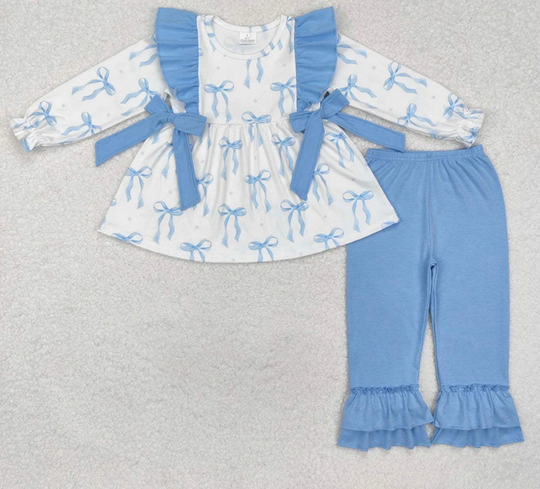 Bows & Blue Watercolor Ruffles Set - ETA mid January