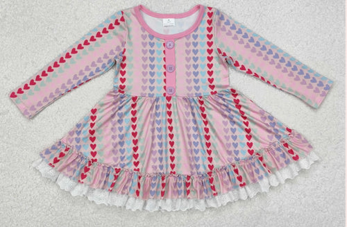 Colorful & Hearts Twirl Dress - ETA mid January