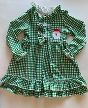 Load image into Gallery viewer, Green &amp; Checked Santa Gown