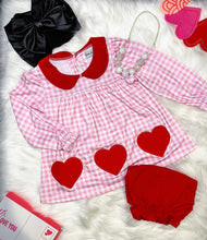 Load image into Gallery viewer, Hearts &amp; Gingham Set