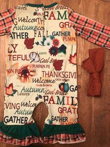 All Things Thankful Romper