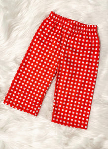 Red & Gingham Pant
