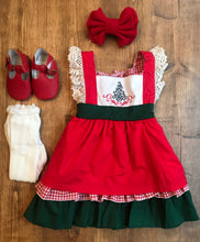 Load image into Gallery viewer, Christmas Tree &amp; Twirl Dress